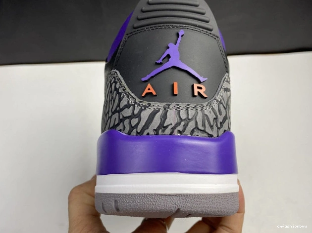 Jordan Black 050 3 Retro Air Court Purple CT8532 1012